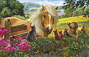 Фреска Ortograf Животные 7916 Фактура флок FLK Флизелин (4,2*2,7) Разноцветный, Животные/Пейзаж-1