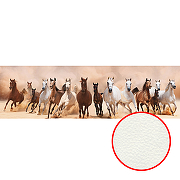 Фреска Ortograf Животные 4596 Фактура флок FLK Флизелин (5,1*1,5) Белый/Коричневый/Розовый, Животные