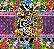 Фреска Ortograf Животные 10704 Фактура флок FLK Флизелин (3*2,7) Разноцветный, Животные/Цветы/Абстракция-1