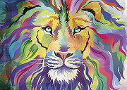 Фреска Ortograf Животные 17013 Фактура флок FLK Флизелин (3,8*2,7) Разноцветный, Животные/Абстракция-1