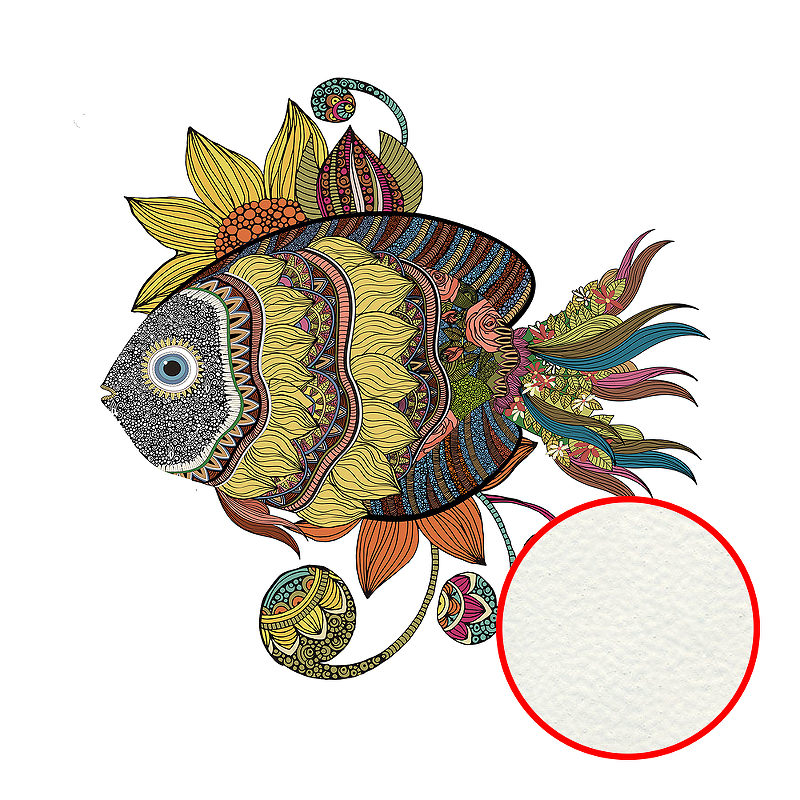 Фреска Ortograf Животные 30519 Фактура флок FLK Флизелин (2*2,7) Разноцветный, Рыбы/Абстракция