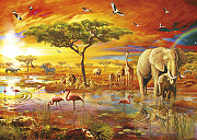 Фреска Ortograf Животные 6227 Фактура бархат FX Флизелин (3,8*2,7) Разноцветный, Животные/Пейзаж-1
