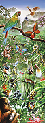 Фреска Ortograf Животные 6240 Фактура бархат FX Флизелин (1,1*3) Разноцветный, Животные/Птицы/Бабочки-1