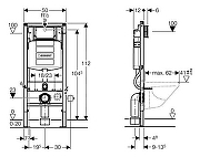 Комплект унитаза Villeroy&Boch O Novo 5660H101 с инсталляцией Geberit Duofix Sigma UP320 111.300.00.5 с сиденьем Микролифт-8