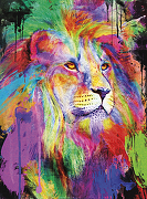 Фреска Ortograf Животные 17017 Фактура флок FLK Флизелин (2*2,7) Разноцветный, Животные/Абстракция-1