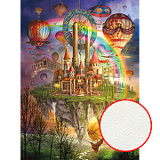 Фреска Ortograf Замки 7513 Фактура флок FLK Флизелин (2*2,7) Разноцветный, Замки/Воздушные шары