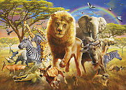 Фреска Ortograf Животные 6226 Фактура флок FLK Флизелин (3,8*2,7) Разноцветный, Животные/Пейзаж-1