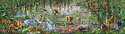 Фреска Ortograf Животные 6239 Фактура флок FLK Флизелин (11*3) Разноцветный, Животные/Птицы-1