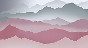 Фреска Ortograf Горы 33631 Фактура бархат FX Флизелин (5,5*3) Розовый/Серый, Горы/Абстракция-1