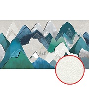 Фреска Ortograf Горы 33618 Фактура флок FLK Флизелин (5,5*3) Синий/Серый/Зеленый, Горы/Абстракция