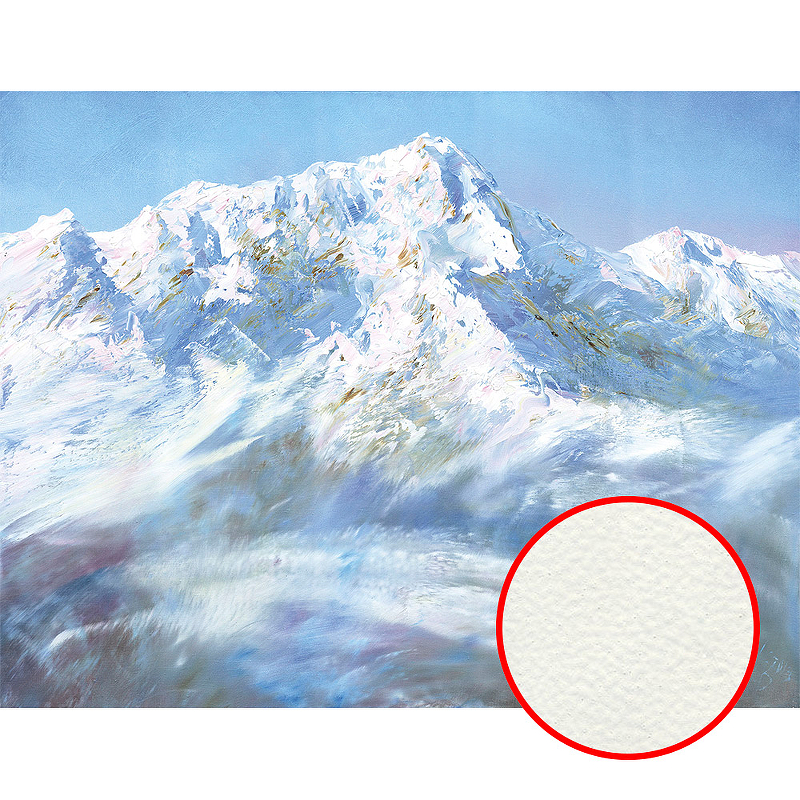 Фреска Ortograf Горы 8032 Фактура флок FLK Флизелин (2,7*2,1) Белый/Голубой, Горы