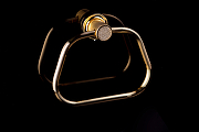 Кольцо для полотенец Boheme Royal Cristal 10925-G-B Золото-1