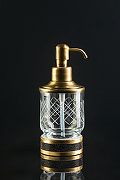 Дозатор для жидкого мыла Boheme Royal Cristal 10929-G-B Золото-1