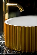 Раковина-чаша Boheme NeoArt Canale 50 878-G Золото Белая-5