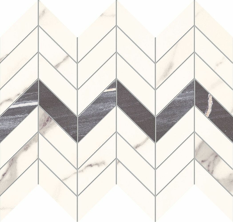 Керамическая мозаика Tubadzin Bonella White 24,6х29,8 см