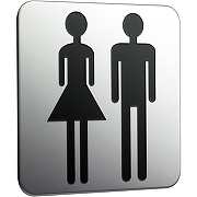 Табличка Туалет мужской и женский Emco System2 3576 000 00 Хром