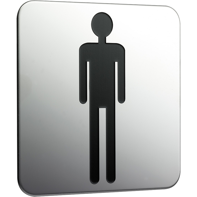 Табличка Туалет мужской Emco System2 3576 000 01 Хром цена и фото