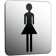 Табличка Туалет женский Emco System2 3576 000 02 Хром