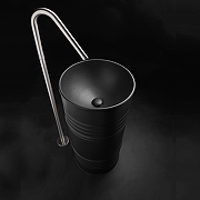 Раковина Kerasan Artwork Barrel 45 4742K31 Черная матовая-1