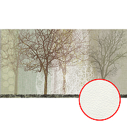 Фреска Ortograf Цветы 3950 Фактура флок FLK Флизелин (5*2,7) Коричневый/Зеленый, Деревья