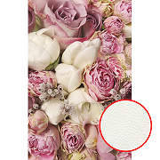 Фреска Ortograf Цветы 3905 Фактура флок FLK Флизелин (1,75*2,7) Розовый/Белый, Цветы