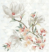 Керамическое панно Керлайф Primavera Magnolia Bianco 70,9х75,3 см