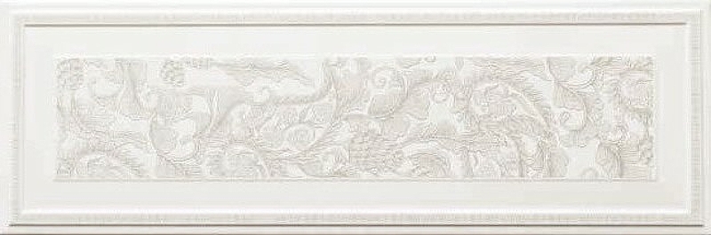 Керамический декор Ascot New England Bianco Boiserie Sarah EG331BSD 33,3х100 см керамический бордюр ascot england bianco listello romantico eg10lr 7 1х33 3 см