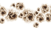 Фреска Ortograf Цветы 5345 Фактура флок FLK Флизелин (3*2,7) Белый/Бежевый, Цветы-1