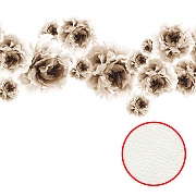Фреска Ortograf Цветы 5345 Фактура флок FLK Флизелин (3*2,7) Белый/Бежевый, Цветы