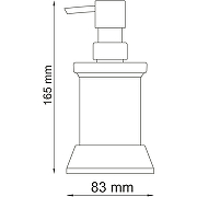 Дозатор для жидкого мыла WasserKRAFT Donau K-2499 Хром-2
