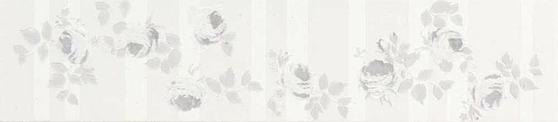 Керамический бордюр Ascot England Bianco Listello Romantico EG10LR 7,1х33,3 см