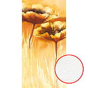 Фреска Ortograf Цветы 3597 Фактура бархат FX Флизелин (1*2) Оранжевый, Цветы/Живопись