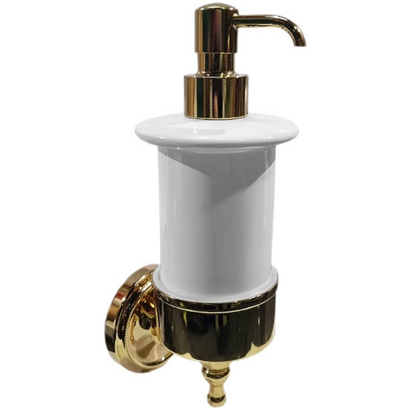 Дозатор для жидкого мыла TW Bristol TWBR108gold Золото светлое цена и фото