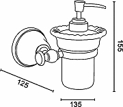 Дозатор для жидкого мыла TW Harmony TWHA108bi/cr Хром-2