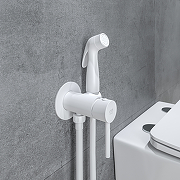 Гигиенический душ со смесителем Milardo Tidy 001WTR0M08 Белый матовый-1