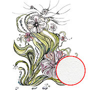 Фреска Ortograf Цветы 20900 Фактура бархат FX Флизелин (2*2,7) Белый/Разноцветный, Цветы/Абстракция