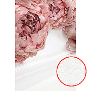 Фреска Ortograf Цветы 34147 Фактура бархат FX Флизелин (2*3) Белый/Розовый, Цветы