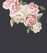 Фреска Ortograf Цветы 33441 Фактура бархат FX Флизелин (2,4*2,7) Серый/Белый/Розовый, Цветы-1