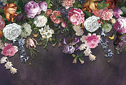 Фреска Ortograf Цветы 33967 Фактура бархат FX Флизелин (4*2,7) Фиолетовый/Разноцветный, Цветы-1