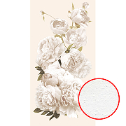 Фреска Ortograf Цветы 33422 Фактура бархат FX Флизелин (1,4*2,7) Белый, Цветы