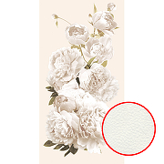 Фреска Ortograf Цветы 33422 Фактура флок FLK Флизелин (1,4*2,7) Белый, Цветы