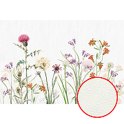 Фреска Ortograf Цветы 34079 Фактура флок FLK Флизелин (4*2,7) Белый/Разноцветный, Цветы