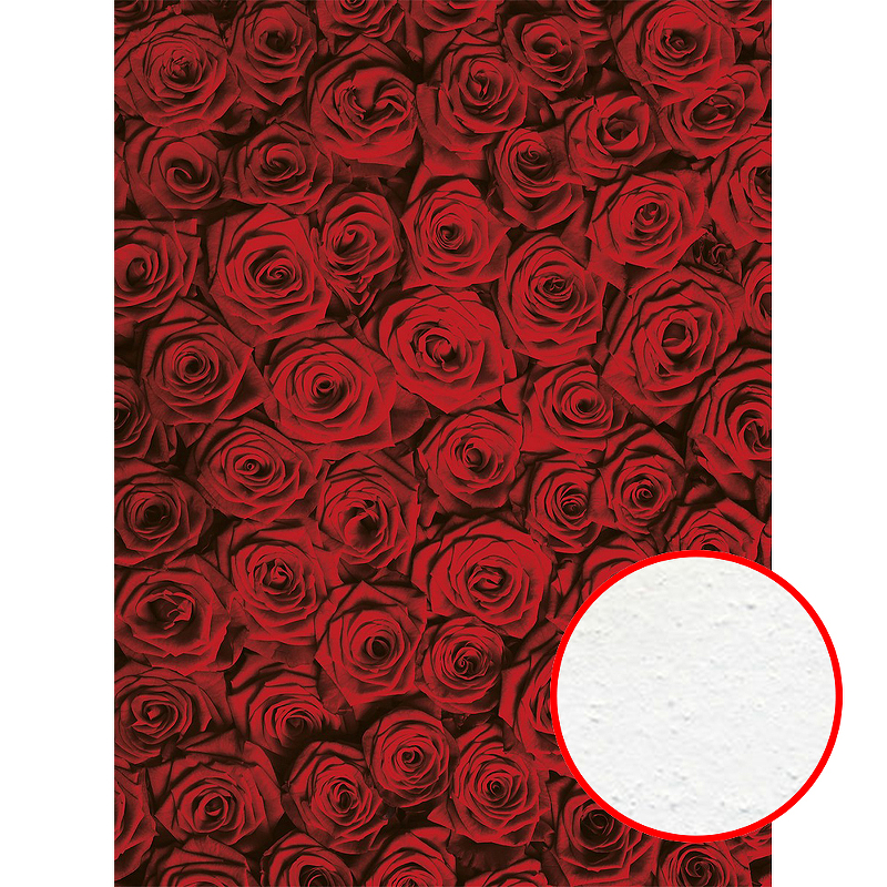 Фреска Ortograf Цветы 50044 Фактура бархат FX Флизелин (2*2,7) Красный, Цветы