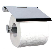 Держатель туалетной бумаги Nofer  Santorini 16333.B с крышкой Хром-1