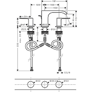 Смеситель для раковины Hansgrohe Vivenis 75033670 Черный матовый-2