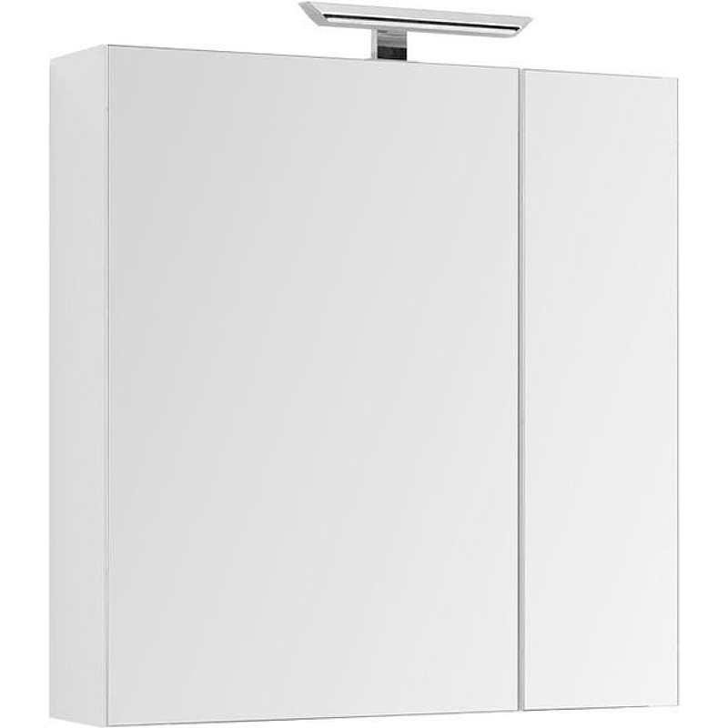 Зеркальный шкаф Aquanet Йорк 85 202089 Белый зеркальный шкаф 90х74 6 см венге белый aquanet тиана 00172399