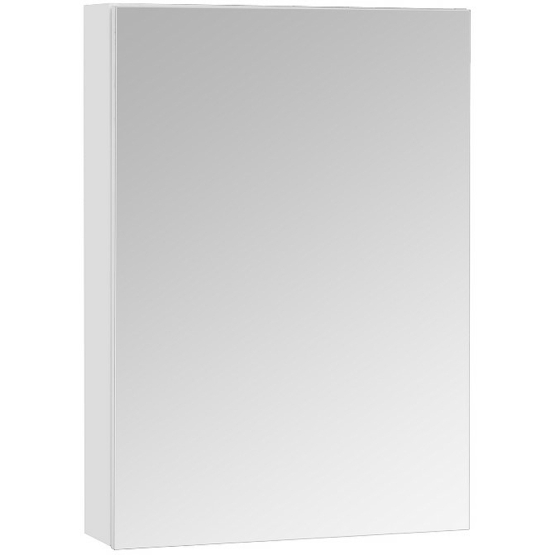 Зеркальный шкаф Aquaton Асти 55 1A263302AX010 Белый зеркальный шкаф 80х81 см белый глянец акватон беверли 1a237102bv010
