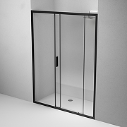 Душевая дверь AM.PM Gem 150 W90G-150-1-195BT профиль Черный матовый стекло прозрачное-5