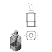 Дозатор для жидкого мыла Langberger Black Edition 11323A-BP Черный матовый-1