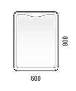 Зеркало Corozo Орли 60 SD-00000919 с подсветкой с сенсорным выключателем-5
